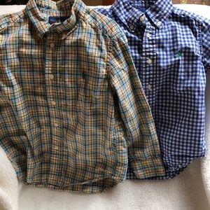 Lot of 2 Ralph Lauren button down shirts - size 4